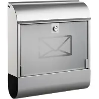 Alco AL-8608 Brievenbus Zilver Met Slot 360x400x110mm