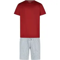 Phil&Co. Pyjama kort hemelsblauw / rood / wit