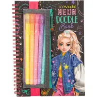 neon Doodle kleurboek met neon stiften