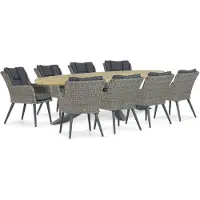 Garden Collections Boston/Diogo 280 cm dining tuinset 9-delig