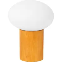 Lucide Scandinavische tafellamp Birtle licht hout met wit