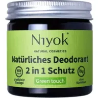 Niyok Touch Green - Deocreme - 40 ML - Anti-transpirant - Kruidige geur - Gevoelige oksels