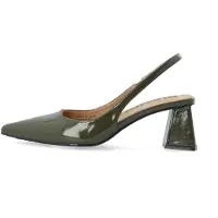 Bianco Slingpumps 'Maralyn' olijfgroen