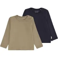 Minymo Shirt donkerblauw / kaki