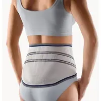 Bort Stabilo Basic Lady Rugbandage met Pelotte – Onderrug – Getailleerd Damesmodel – Zilver – Maat 5