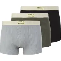 QS Boxershorts navy / lichtgrijs / groen