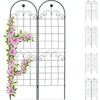 Relaxdays plantenklimrek - set van 2 - klimplantenrek - plantensteun - rankhulp B