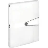 Herlitz Sammelbox A4 PP 4.0cm farbl.transp. m.Gummizug