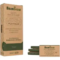 Bambaw 100 Safety Razor Scheermesjes – Premium RVS Dubbelzijdige Mesjes – 20 Doosjes van 5 Stuks – Universeel