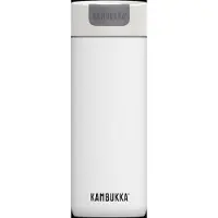 Kambukka Olympus Thermosbeker 500 ml - Koffiebeker To Go - makkelijk reinigen - lekvrije Koffiebeker RVS - Theebeker - Travel Mug - Wit