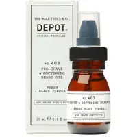 Depot Shaving & Beard Olie No.403 Pre-Shave & Softening Beard Oil Black Pepper 30ml | Voor Mannen
