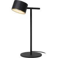 Lucide LED-tafellamp Gian, dimbaar, zwart, Woon-/ Eetkamer, metaal, Modern, LED tafellamp