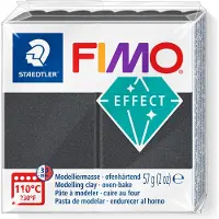 Staedtler 6x Fimo EFFECT boetseerklei, zilver metallic, 57 g