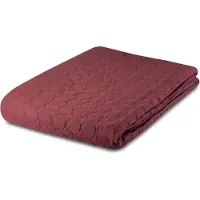 Zydante Home Bedsprei Incl. 2 Hoezen -Bordeaux Rood Circles - 220x240 cm + 2 * 60x70 cm