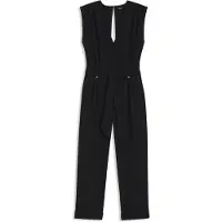 Hugo Boss Regular fit jumpsuit met ronde plissés