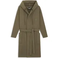 BOSS Badjas van katoenen jersey met capuchon en Double B-monogram