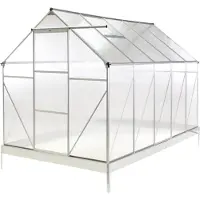 Beliani APULIA - Tuinkas - Zilver - 315 cm - Polycarbonaat