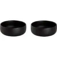 Maastricht porselein - Schaal - Kom - Universe - 65 cl - 14 cm - Zwart - Porselein - Bordenset - 2 stuks