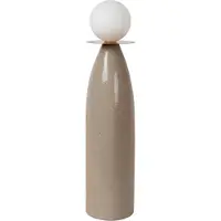 Lucide FIGARO - Tafellamp - Ø 12 cm, H 53,5cm - 1xG9 - Grijs - Japandi