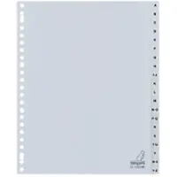 Kangaro A - Z Alfabetische tabbladen A4 Grijs 20 tabs PP (Polypropeen) 23 Gaten G420AZMB