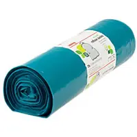 Viking Vuilniszakken 120 l Bevestiging tape Blauw LDPE (Lagedichtheidpolyetheen) 47 micron 25 Stuks