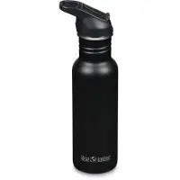Klean Kanteen Waterfles Classic Narrow 532ml Flip Seal Sport Cap Black