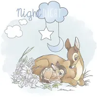 Komar Poster Bambi Good Night 30 X 40 Cm