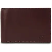 Jost Skagen Portemonnee Leer 10 cm - Jongens - Horizontaal - rotbraun