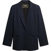 Superdry Blazers donkerblauw / wit