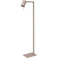 Lucide Vloerlamp Lesley, crème / amber, Woon-/ Eetkamer, metaal, Modern, vloerlamp