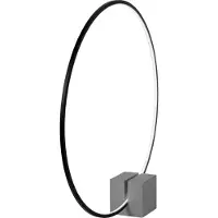 Lucide Zwarte tafellamp Cirkelis rond Ø 83cm