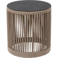 Lucide PINGI - Oplaadbare Vloerlamp Binnen/Buiten - Accu/Batterij - Ø 33,5 cm - LED 3 StepDim - 1x3W 3000K - IP44 - Taupe - Japandi