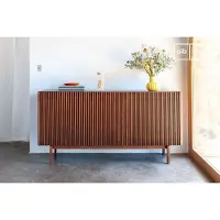 PIB Dressoir in hout met notenkleur Pillar