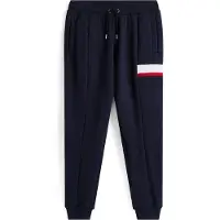 Tommy Hilfiger Broek donkerblauw / cranberry / wit