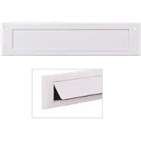 Door-Line Tochtklep 511402 Wit V Briefplaat