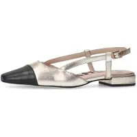 Sacha Ballerina met riempjes goud / zwart