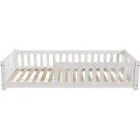 Juskys Kinderbed Naya - 90 x 200 cm - Wit