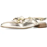 Manfield Ballerina met riempjes goud
