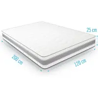 Droommatras Traagschuimmatras Medimax 120x200 dikte 25 cm