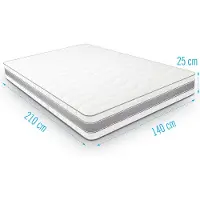 Droommatras Traagschuimmatras Medimax 140x210 dikte 25 cm