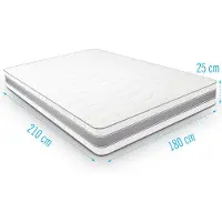 Droommatras Traagschuimmatras Medimax 180x210 dikte 25 cm