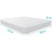 Droommatras Koudschuim matras Multiflex 180x210 dikte 20 cm