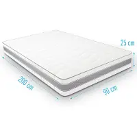 Droommatras Traagschuimmatras Medimax 90x200 dikte 25 cm