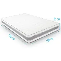 Droommatras Traagschuimmatras Medimax 100x190 dikte 25 cm