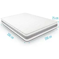 Droommatras Traagschuimmatras Medimax 200x200 dikte 25 cm