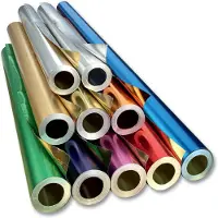 Folia Koper-koperkleurige aluminiumfolie voor knutselen, 50 cm breed, 10 m lang