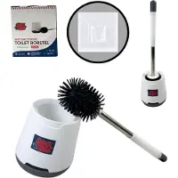 Synx Tools WC Borstel Siliconen Toiletborstel met Houder Wit Antibacterieel - siliconen wc borstel