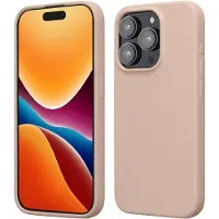 Kwmobile Case voor iPhone 15 Pro - Slank TPU-Hoesje met Zachte Afwerking - In oudroze