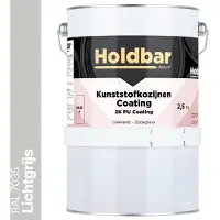 Holdbar Kunststofkozijnen Coating Lichtgrijs (RAL 7035) 2,5 Kg - Kunststof Kozijnen Schilderen - Hecht direct op kunststof - 100% UV-bestendig - kunststof kozijnen verven