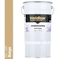 Holdbar Linoleumcoating Beige (RAL 1001) 5 Kg - Linoleum Verf - Alle Kleuren - Vloerverf - Krasvast - UV-bestendig - Vergeelt niet - Gemakkelijk Schoonmaken - 2 Componenten